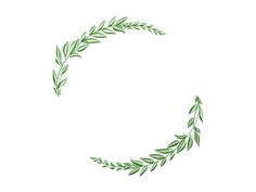 the letter o is made up of green leaves