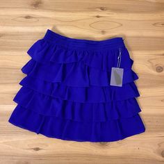 Nwt Forever21 Contemporary Blue Ruffle Mini Skirt Size Women’s Xs Blue Mini Skirt With Ruffles, Trendy Blue Mini Skirt With Ruffles, Trendy Blue Tiered Mini Skirt, Blue Ruffled Mini Skirt, Trendy Tiered Blue Mini Skirt, Forever 21 Ruffled Mini Skirt For Summer, Forever 21 Ruffled Mini Skirt, Forever 21 Ruffled Skirt For Spring, Forever 21 Tiered Skirt