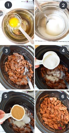 the steps to make slow cooked meat in an instant pot with eggs and seasoning