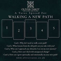 a tarot spread for walking a new path with instructions on how to read it