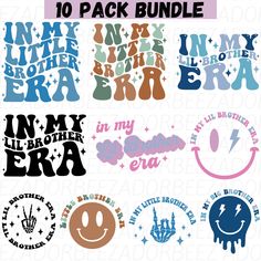 the 10 pack bundle includes different font and designs