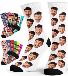 PRICES MAY VARY. 🧦【Custom Socks】Click "Customize Now" to start custom design, choose your favorite color, upload one or two clear human faces (can be animals), and then our designers will cut the face for you, you don't need to worry. If you have other requirements, please contact us and we will try our best to meet your requirements. 👍【Top Design】Thick elastic knit socks, breathable, moisture wicking, black toe and heel, contrast color matching, simple and fashionable, this custom socks are u Human Faces, Cats Christmas, Face Socks, Personalized Socks, Funny Fathers Day Gifts, Personalized Fathers Day Gifts, Custom Socks, Socks For Men, Funny Socks