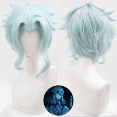 Includin Only Wig 
 Material: Heat Resistant Fiber 
 Gender: Gender-bending available 
 
 
 If you cannot find and like to buy the costume, wig, shoes, weapon or other accessories of this character, pls not hesitate to contact us 
 Please note that due to different screen resolution, products you receive may have a bit different as the one we show here. Kny Hair, Blue Cosplay Wig, Doctor Light, Blue Cosplay, Cosplay Wig, The Doctor, Cosplay Wigs, Genshin Impact, Hair Ideas