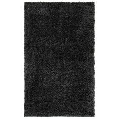 a black rug on a white background