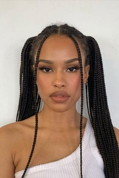 Slick Buns, Afro Braids, Pelo Afro, Pigtail Braids, Hairdos For Curly Hair, Pinterest Hair, Braids For Black Women, Good Hair Day, Box Braids Hairstyles