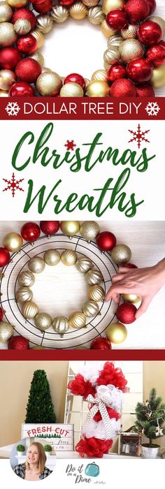 dollar tree diy christmas wreaths