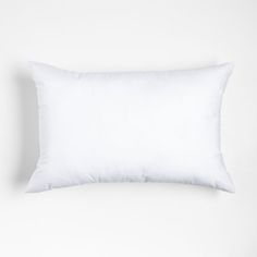 a white pillow on a white background