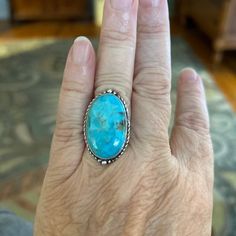 Lisa added a photo of their purchase Artisan Open Turquoise Ring, Untreated Turquoise Ring, Untreated Oval Turquoise Ring, Untreated Sterling Silver Turquoise Ring, Oval Turquoise Anniversary Ring, Oval Turquoise Ring For Anniversary, Sterling Silver Turquoise Promise Ring, Solitaire Rings, Ring Dainty