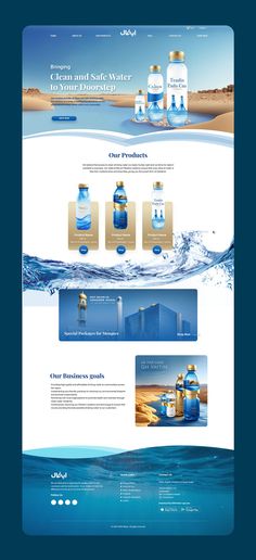 the water company website is displayed in this image