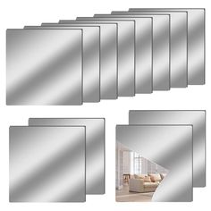 PRICES MAY VARY. Acrylic 【DURABLE & SMOOTH】You will get 12 pcs of 12 x 12 in Plastic Mirror Wall Stickers. They are made of good quality PETG plastic, NOT REAL GLASS, with smooth surface and good texture, easy to paste and peel. The adhesive on the back of the mirror tiles is convenient for you to use. 【NOTICE】The surface of Self Adhesive Mirror Tiles are covered with a blue protective film to prevent damage and scratches, please tear it off before use. TIPS: Stick it where you need it, preferab Small Mirror Wall In Sheets, Diy Wand, Mirror Stickers, Mirror Wall Stickers, Square Mirror, Walls Room, Mirror Tiles, Bedroom Mirror, Acrylic Mirror