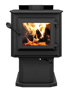 Ventis HES140 20 Small Size Black Direct Vent Wood Burning Stove With Pedestal, EPA2020 Certified Small Wood Burning Stove, Submersible Well Pump, Small Wood Stove, Refractory Brick, Cast Iron Door, Solar Collector, Stove Fan, Fireplace Fan, Firewood Storage