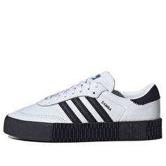 (WMNS) adidas Sambarose 'White Black' FV0767 (SNKR/Skate/Low Top/Women's) Adidas Sambarose, Samba Shoes, Adidas Samba, Shoes Shoes, Dream Wardrobe, Shoes Heels Boots, Nice Shoes, Low Top, Adidas Originals