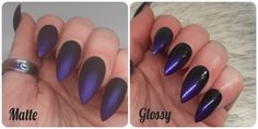 Gothic Horror Halloween Painted False Nails Fake Nails Press on Nails Glue on Nails Purple Gloss Matte Black And Purple Spooky Nails, Purple Bat Nails, Black And Purple Gothic Nails, Witch Nails Purple And Black, Goth Airbrush Nails, Nails Purple, Nails Press, Nails Fake, Horror Halloween