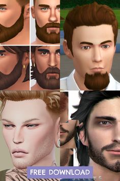 Upgrade your male Sims look with top Sims 4 beards CC, featuring a variety of stylish facial hair options. Click to explore more!