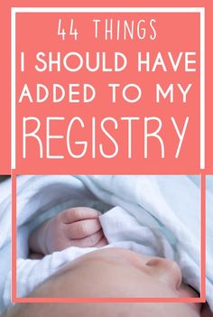 a baby laying on top of a bed with the words 4 things i should have added to my nursery