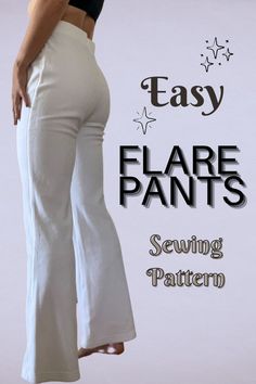 The LAURA FLARE PANTS sewing pattern is an easy, yet chic and minimalistic sewing pattern that is perfect for all seasons. It is best made with stretchy fabric and shouldn't take you more than 1h to make total. I recommend a blend of Bamboo stretch fabrics. I use this pattern to make lounge wear and sleep wear sets. The instructions include both A4 and Letter printable PDFs with size ranges from S-XXL. It is a great first time sewing project.