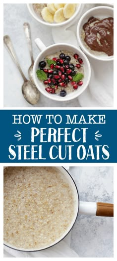 how to make the perfect steel cut oats for breakfast or brunch recipe