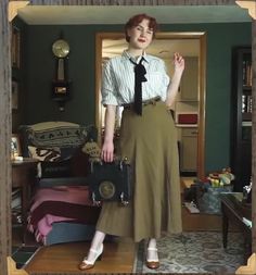 Dark Academia Aesthetic Fashion, Fashion Skirts, Vintage Clothes Women, Vintage Wardrobe, Academia Aesthetic, 1940s Fashion, Mode Vintage