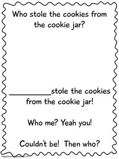 the cookie jar worksheet for children to learn how to make cookies and read it