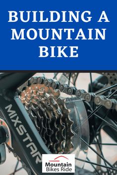 a mountain bike with the words building a mountain bike on it's front cover