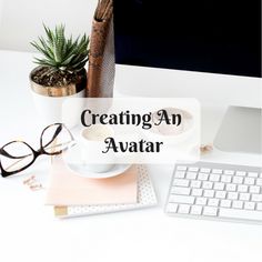 a desk with a computer, keyboard and glasses on it that says starting a non - profit