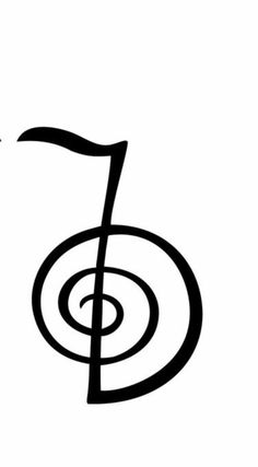 a black and white photo of a musical note