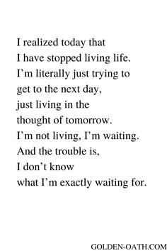 a poem written in black and white with the words, i'm not going to know