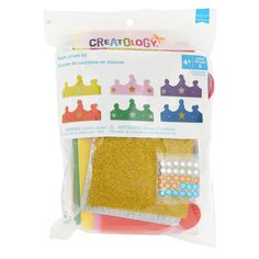 craft - o - matz creatology construction kits, gold glitter and star shapes