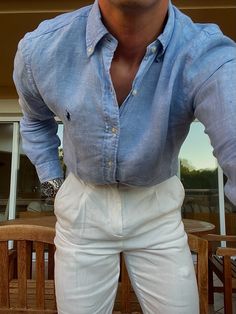 Men Linen Outfit Summer, Aesthetic Male Outfits, Money Clothing, Perfect Summer Outfit, Mens Trendy Outfits, Mens Casual Dress Outfits