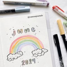 June Ideas, Journal D'inspiration, Bullet Journal Aesthetic, Monthly Themes, Bullet Journal Themes, Bullet Journal Writing, Bullet Journal Lettering Ideas