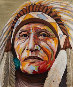 native american created by aharon vaknin, oil painting on canvas original painting ,oil painting art ,home decor wall art ,impressionist style Native American Rock Painting, Native Paintings, Native American Indian Art, Native American Paintings, American Indian Art, Art Instructions, Native American Art, Native American Indians, Painting Oil