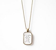 Gift a special someone with this Strong Woman brass necklace featuring a sweet sentiment encouraging women. From The Vintage Sparrow. Brass Pendant Necklace, Box Pouch, Strong Woman, Brass Necklace, Necklace Box, Bead Chain, Brass Pendant, Strong Women, Beaded Chain