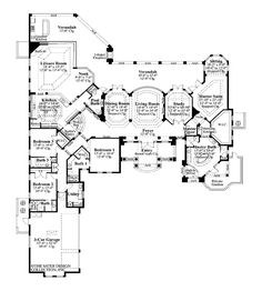 the floor plan for this luxury home