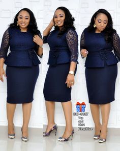 Two Pieces Skirts, Corporate Dresses, Turkey Fashion, African Attire Dresses, African Lace Styles, Corporate Dress, European Outfit, Corporate Attire