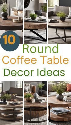 round coffee table decor ideas that are easy to do and great for any room in the house