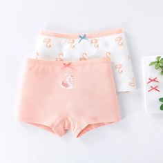 Get your little girl the ultimate comfort and style with our Girls Class A Cotton Underwear-Boxer Panties 2PK! Made from 95% cotton and 5% spandex, these panties provide a perfect fit for ages 3-13. Perfect for all seasons, this 2 pack will keep your child feeling confident and comfortable all day long. Available in a range of sizes, make sure to grab yours today! Estimated Delivery Time 14 Days-excluding weekends and holidays SPECIFICATIONS Material: COTTON /Fit: Fits true to size, take your no Cute White Brief Bottoms, Cute Cotton Briefs, Fitted Pink Cotton Boxer Briefs, Kids Fashion Clothes, Newborn Girl, Our Girl, Toddler Boys, All Seasons, 2 Pack