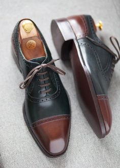 Der Gentleman, Brown Leather Shoes, Leather Dress Shoes, Formal Shoes For Men, Painted Shoes