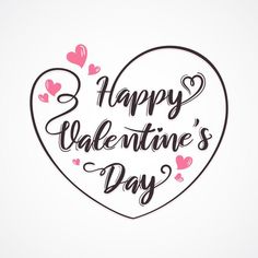 happy valentine's day card with heart and hearts on white background stock photo - budget conscious