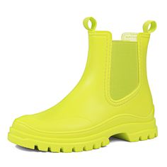 PRICES MAY VARY. Waterproof: Made entirely of pure natural rubber, the integrated seamless line design can effectively prevent splashes, and even when walking on waterways, it can completely ensure that your feet will not get wet with water. Soft and Cozy Poly/Cotton Lining;We provide comforts by lining our women's boots with soft, polyester/cotton blend lining, where moisture also could be absorbed. Your feet will keep dry, cozy, and warm when wearing boots! Easy Pull-On Style & Non-Slip: Elast Short Rain Boots, Garden Boots, Ankle Rain Boots, Chelsea Rain Boots, Rain Shoes, Womens Rain Boots, Rubber Boots, Boot Shop, Walk On