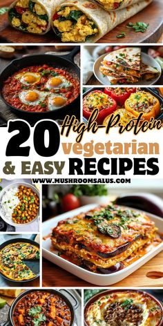 20 vegetarian and easy recipes to make at home