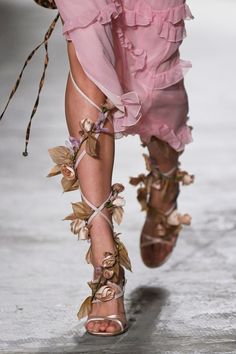 Blumarine 2021, Ella Enchanted, Blooming Bouquet, Fairy Shoes, Ren Fair, Fairy Fashion, Shoe Inspiration, Ermanno Scervino