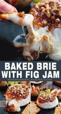 baked brie with fig jam is an easy and delicious appetizer that everyone will love