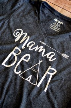 Mama Bear V Neck Shirt by LeeThreeEmbroidery on Etsy https://www.etsy.com/listing/231236212/mama-bear-v-neck-shirt Mommy Style, Mama Bear, Mom Style, Neck Shirt, Mom Shirts, Mom Life, Montana, Fashion Casual, Style Me