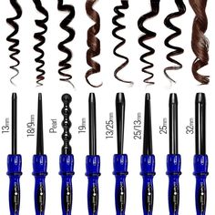 3 Barrel Curling Iron Hair, Curling Iron Size, Short Textured Bob, Best Hair Curler, 3 Barrel Curling Iron, Wand Curling Iron, Good Curling Irons, Different Types Of Curls, Small Curls