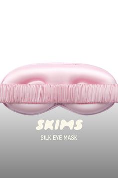 Give the gift of beauty sleep. Featuring plush foam pads and a no-pull elastic band, this 100% silk eye mask is the luxe touch your nighttime routine needs. | SKIMS Eye Mask | Pink | Silk Scrunchie Packaging, Self Care Gifts, Sleeping Eye Mask, Rem Sleep, Nighttime Routine, Silk Sleep Mask, Silk Eye Mask, Best Gifts For Mom