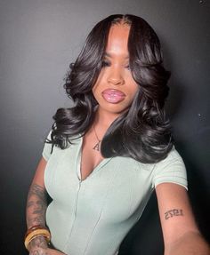 Middle Part Curls, Thanksgiving Hair, Fine Shyt, Sew In Hairstyles, Quick Weave Hairstyles, Hair Laid, Middle Part, Front Lace Wigs Human Hair, Hair Collection