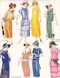 1920 Fashion Women, Women Drawing, Pattern Dress Women