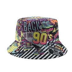 Season:All Seasons; Gender:Men's; Style:Casual,Fashion; Hats Category:Bucket Hat,Sun Hat; Occasion:Street,Daily; Material:Cotton; Function:Sunscreen,Breathable; Pattern:Graffiti; Front page:FF; Listing Date:05/28/2024; Head Circumference:58 Adjustable Hip Hop Bucket Hat, Multicolor Bucket Hat With Upf 50+, Multicolor Bucket Hat With Upf 50+ Curved Brim, Summer Streetwear 5-panel Bucket Hat, Multicolor Cotton Bucket Hat, One Size, Mens Bucket Hats, Cotton Fashion, Head Circumference, Sun Hat