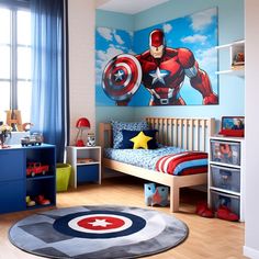 Inspiring Toddler Boy Bedroom Idea: Superhero Base - Toddler Boy Bedroom Ideas