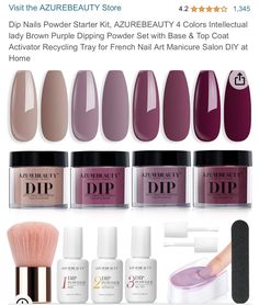 Can You Paint Over Dip Powder Nails, Azurebeauty Dip Powder, Nails Powder, Dip Nail Colors, Elegant Touch Nails, Gift Ideas Mom, Dip Manicure, Diy Salon, Fun Money